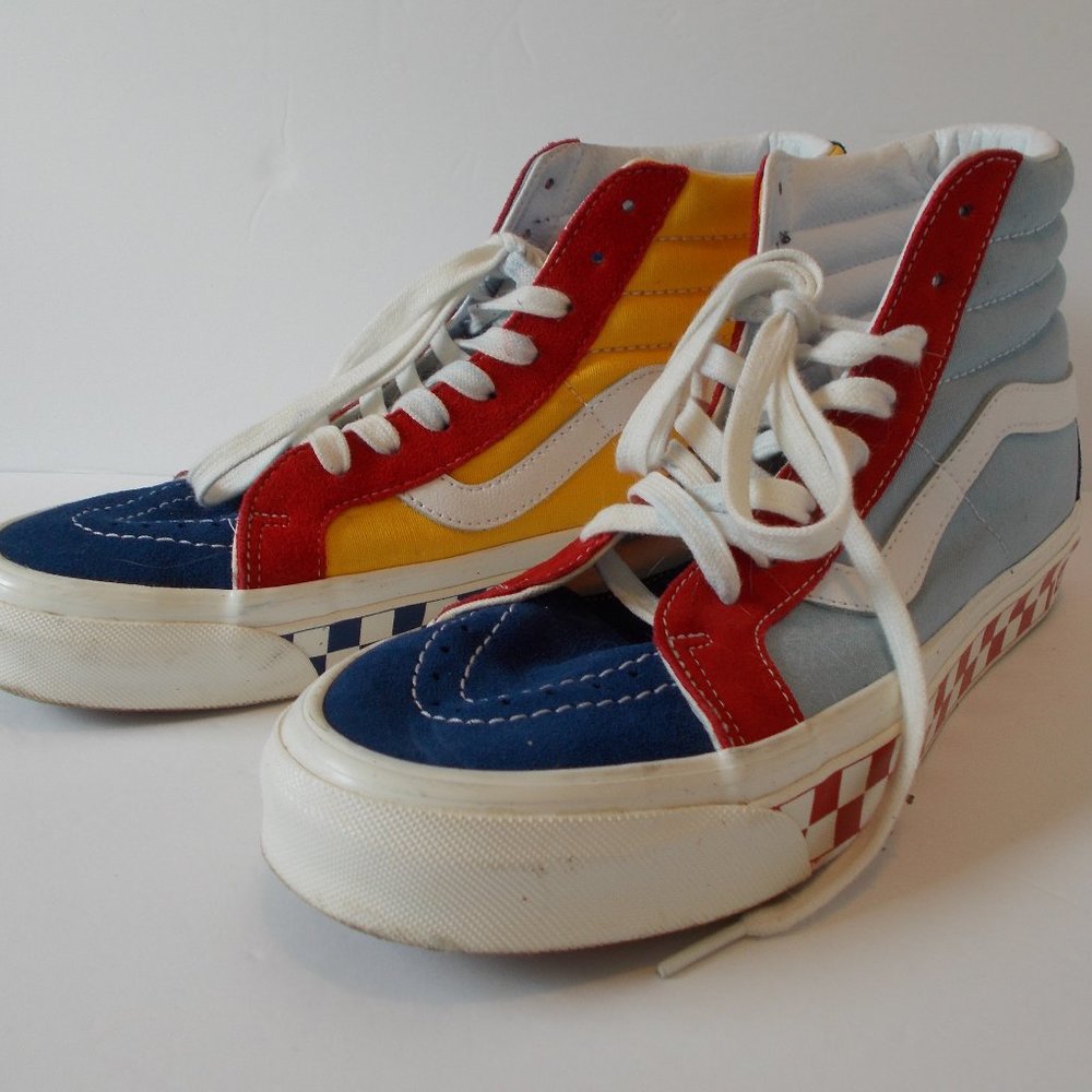 Vans SK8 Hi 38 DX Anaheim Factory Multi-Color Skate Shoes Men's 8.5 Women's 10